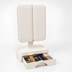 Espejo de maquillaje con luz LED y cajón NATURIA, imagen 16